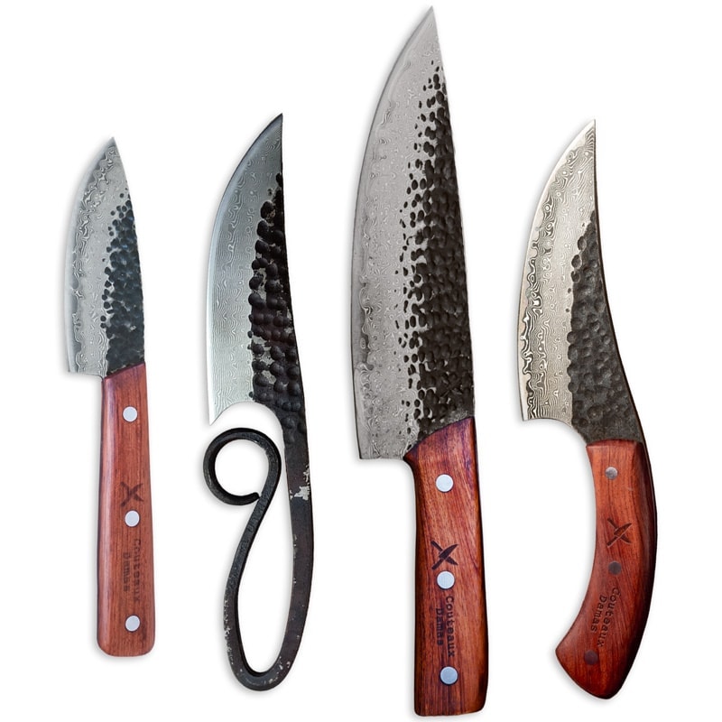4 Damaststahl Messer Set